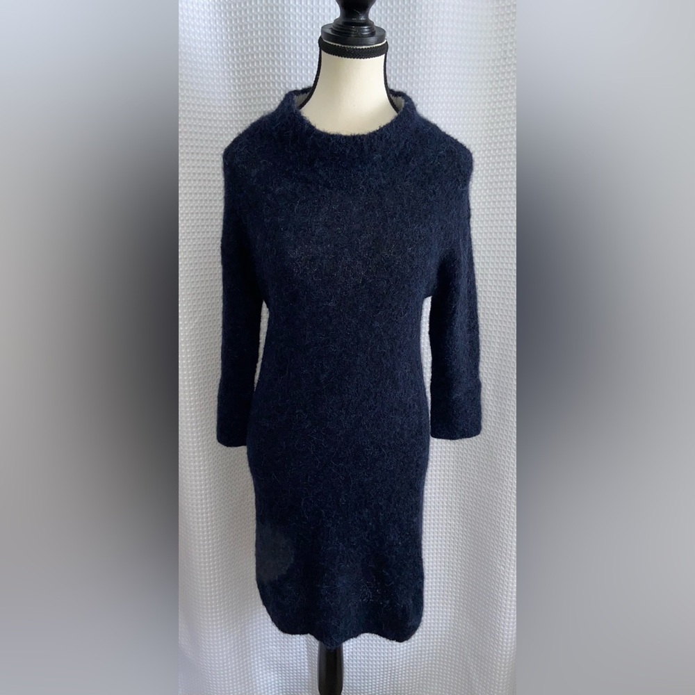 Women’s PART TWO Alpaca Blend navy blue‎ midi dress size small
